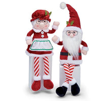 Load image into Gallery viewer, DECOR PLUSH MR AND MRS SANTA CLAUS
