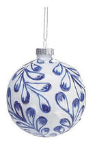 Load image into Gallery viewer, GLASS ORNAMENT BLUE AND WHITE ASSORTMENT
