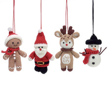 Load image into Gallery viewer, CROCHET CHRISTMAS CHARACTERS ORNAMENTS
