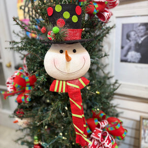 SNOWMAN TOP HAT ORNAMENT