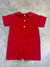 Load image into Gallery viewer, WILLIAM RED CORDUROY ROMPER
