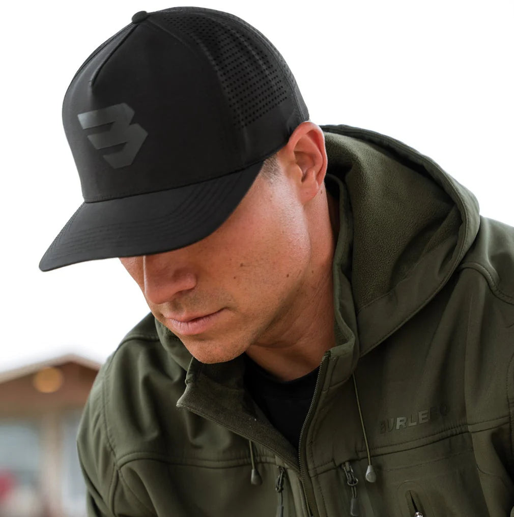 BURLEBO FLYING B LOGO CAP- BLACK