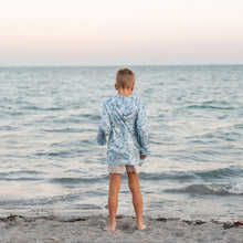 Load image into Gallery viewer, BURLEBO YOUTH PERFORMANCE HOODIE - SEASIDE CAMO
