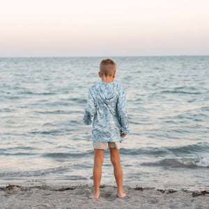 BURLEBO YOUTH PERFORMANCE HOODIE - SEASIDE CAMO