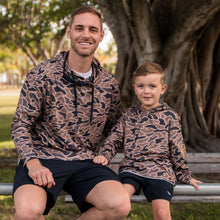Load image into Gallery viewer, YOUTH BURLEBO PERFORMANCE HOODIE - GAUGE CAMO
