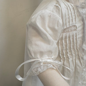 LYDIA WHITE CHRISTENING GOWN