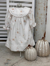 Load image into Gallery viewer, OLIVIA ORCHID FLORAL TAUPE PRINT DRESS
