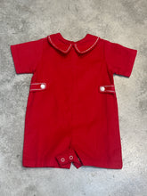 Load image into Gallery viewer, WILLIAM RED CORDUROY ROMPER
