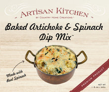 Load image into Gallery viewer, BAKED ARTICHOKE &amp; SPINACH DIP MIX
