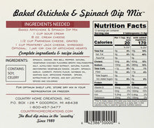 Load image into Gallery viewer, BAKED ARTICHOKE &amp; SPINACH DIP MIX
