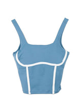 Load image into Gallery viewer, SPORT BRA TOP - DUSTY BLUE
