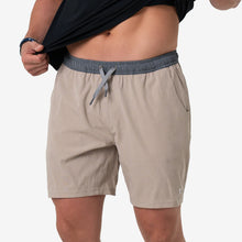 Load image into Gallery viewer, BURLEBO ATHLETIC SHORT - HEATHER KHAKI
