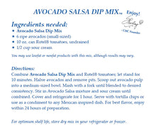 Load image into Gallery viewer, AVOCADO SALSA DIP MIX
