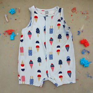 ICE CREAM SLEEVELESS ROMPER