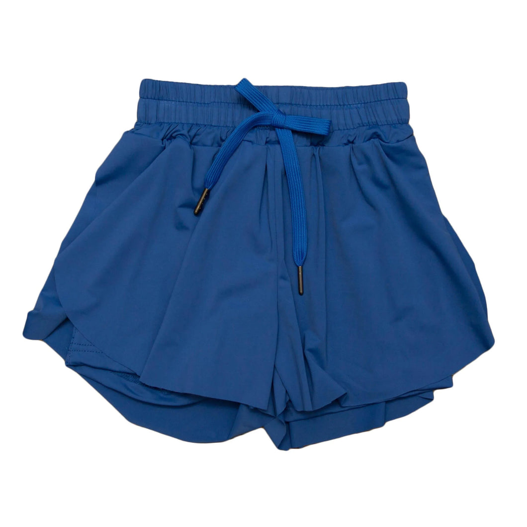 NAVY BLUE BUTTERFLY SHORTS - ADULT