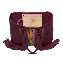 Load image into Gallery viewer, CONSUELA BREEZY FRINGE PLUM
