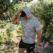Load image into Gallery viewer, BURLEBO SS PERFORMANCE HOODIE - CLASSIC DEER CAMO
