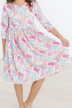 Load image into Gallery viewer, HANGIN WITH MY PEEPS POCKET TWIRL DRESS
