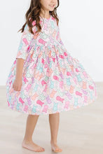 Load image into Gallery viewer, HANGIN WITH MY PEEPS POCKET TWIRL DRESS
