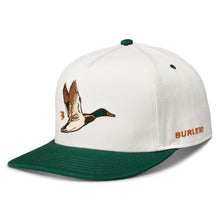 Load image into Gallery viewer, BURLEBO CAP - FLYING DUCK CREAM &amp; GREEN
