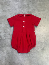 Load image into Gallery viewer, JOSEPH RED SMOCKED BUBBLE
