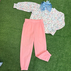 BOXY TOP - BUTTERFLY FLORAL