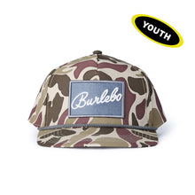 Load image into Gallery viewer, BURLEBO YOUTH CAP - GREY PATCH - CAMO
