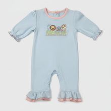 Load image into Gallery viewer, GIRLS ZOO TRAIN ROMPER
