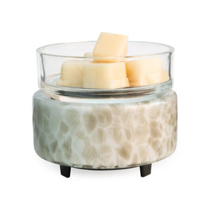 SWIRL GLASS WAX WARMER