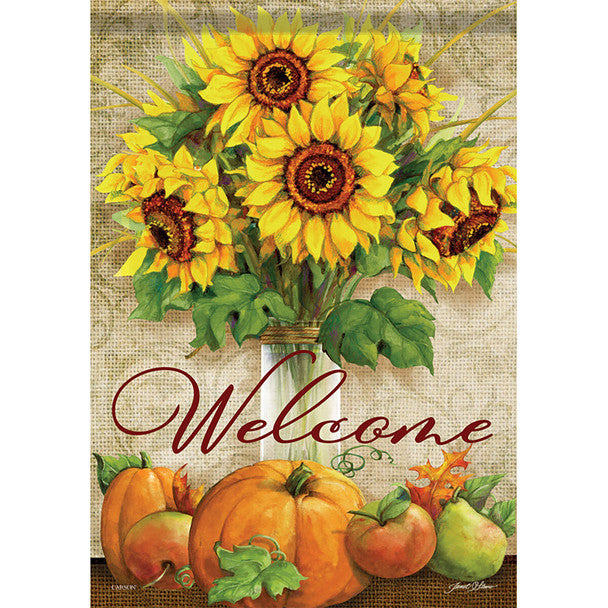 AUTUMN CENTERPIECE GARDEN FLAG