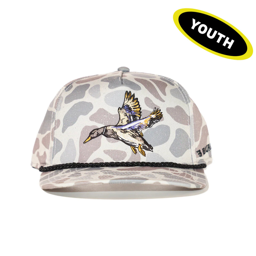 BURLEBO YOUTH CAP - DIVING MALLARD CLASSIC DEER CAMO