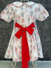 Load image into Gallery viewer, TEDDY BEAR TEA BETTY BOW DRESS
