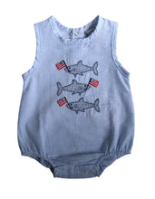 Load image into Gallery viewer, PATRIOTIC SHARK BOYS BUBBLE
