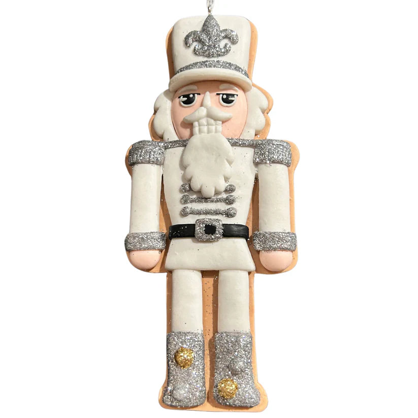 WHITE NUTCRACKER ORNAMENT