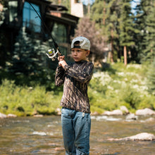 Load image into Gallery viewer, BURLEBO YOUTH PERFORMANCE HOODIE - MIDLAND CAMO
