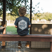 Load image into Gallery viewer, BURLEBO YOUTH RAD DUDE TEE DEER CAMO- HEATHER BLACK
