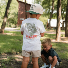 Load image into Gallery viewer, BURLEBO YOUTH FISH WILD TEE - HEATHER ASH GREY
