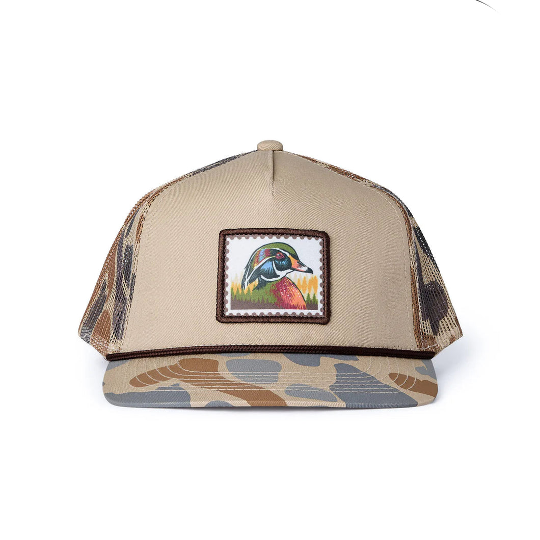 BURLEBO CAP - WOOD DUCK STAMP CAMO