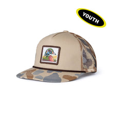 Load image into Gallery viewer, BURLEBO YOUTH CAP - WOOD DUCK STAMP CAMO
