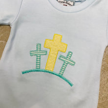 Load image into Gallery viewer, CROSS BOYS APPLIQUE ROMPER
