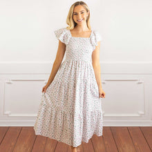 Load image into Gallery viewer, BLUSH BLOSSOM SMOCKED DRESS
