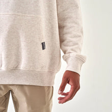 Load image into Gallery viewer, BURLEBO ADULT FLEECE HOODIE -WHITETAIL DEER-HEATHER OATMEAL
