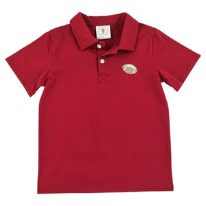 FAN ZONE POLO CRIMSON RED