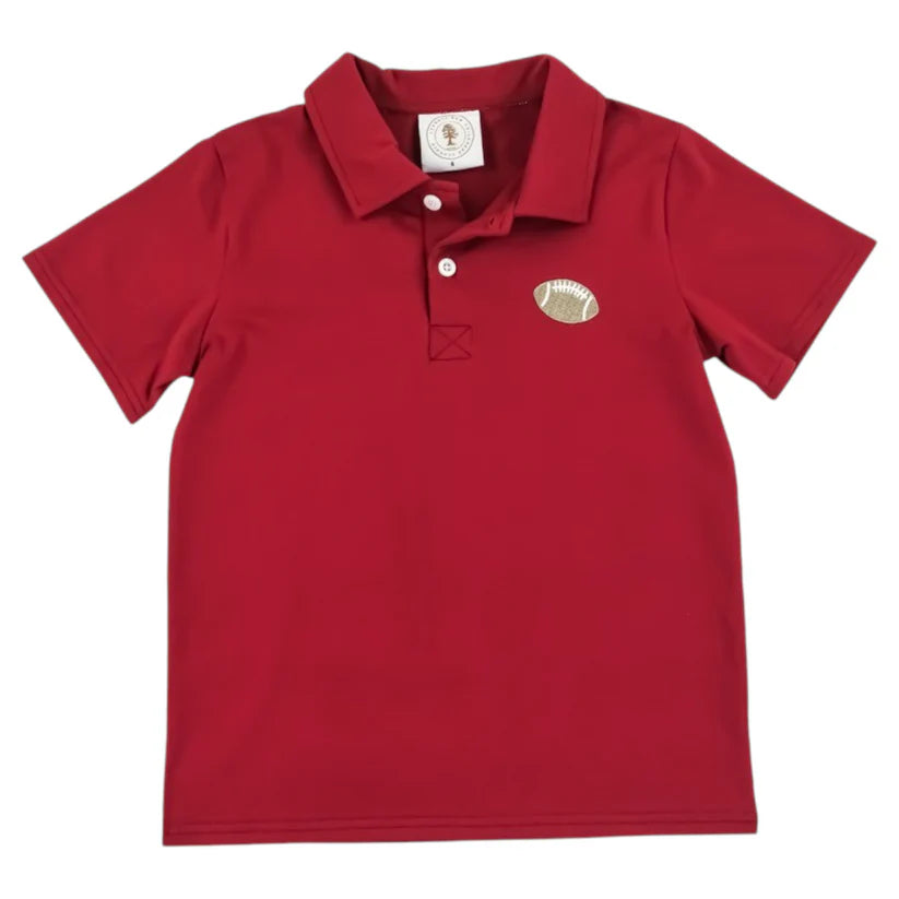 FAN ZONE POLO CRIMSON RED