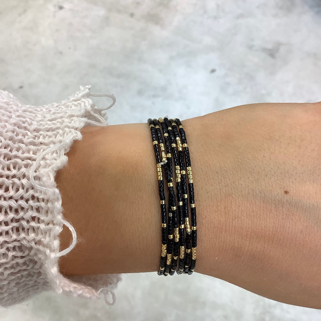 STACKER BRACELET W/MIYUKI DELICA SEED