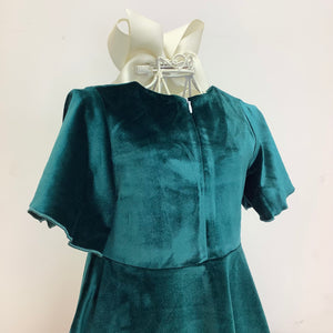 ADDISON VELVET DRESS GREEN