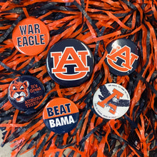 Load image into Gallery viewer, AUBURN GAMEDAY BUTTON - &quot;AU&quot; LOGO
