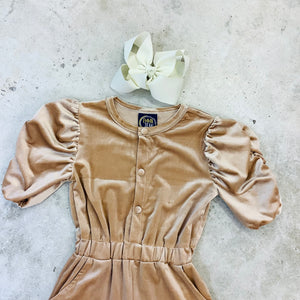 IRIS VELVET ROMPER