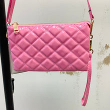 Load image into Gallery viewer, RILEY HIGH GLOSS QUILTED CROSSBODY
