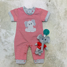 Load image into Gallery viewer, ELEPHANT APPLIQUE BOYS ROMPER
